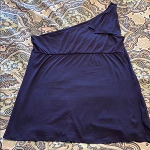 Navy Blue Lilly Pulitzer One Shoulder Top